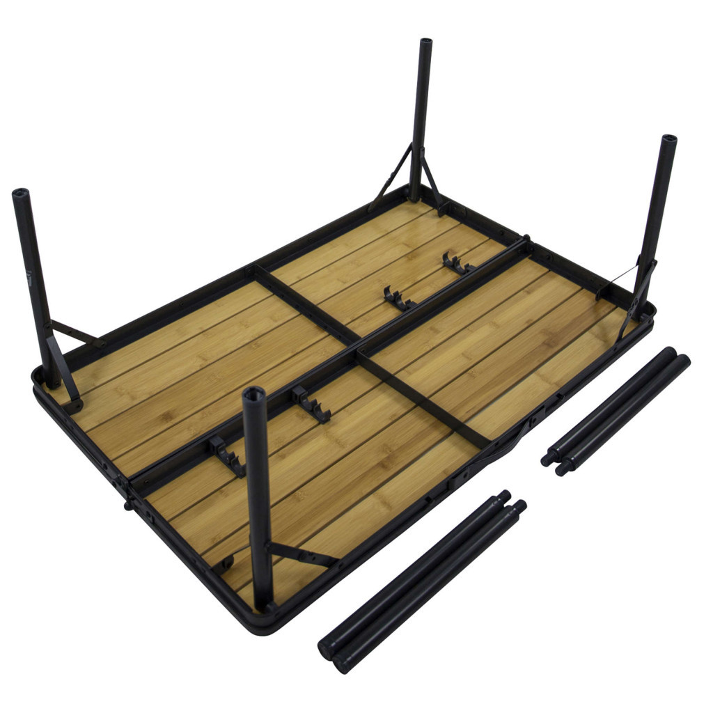 Туристичний стіл Bo-Camp Trafford 90 x 60 cm Коричневий (1404670) - зображення 5