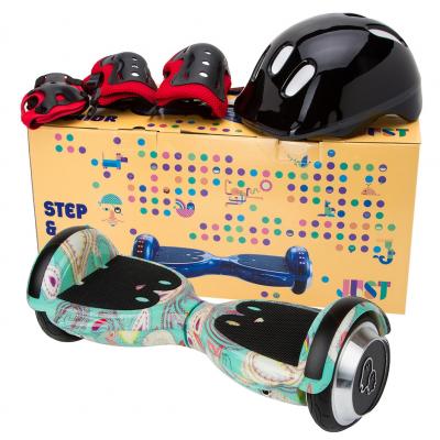 Гіроборд Just Step&GO Junior 4.5" Turkish Green Skull + Сумка та Набір захисту (SGMLY-S5BDSTG) - зображення 6