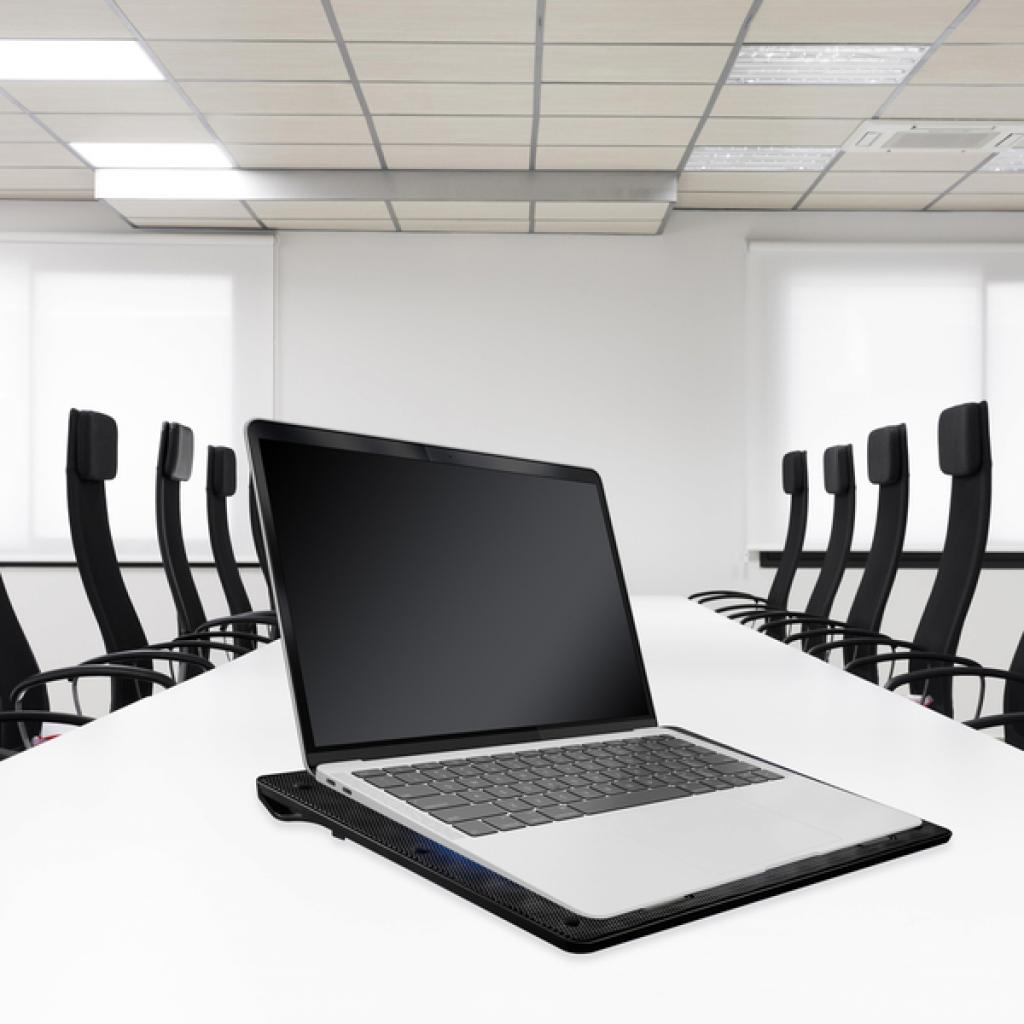 Підставка до ноутбука Omega Laptop Cooling Pad 4 Fans Black [45424] (OMNCP4FB) - зображення 5