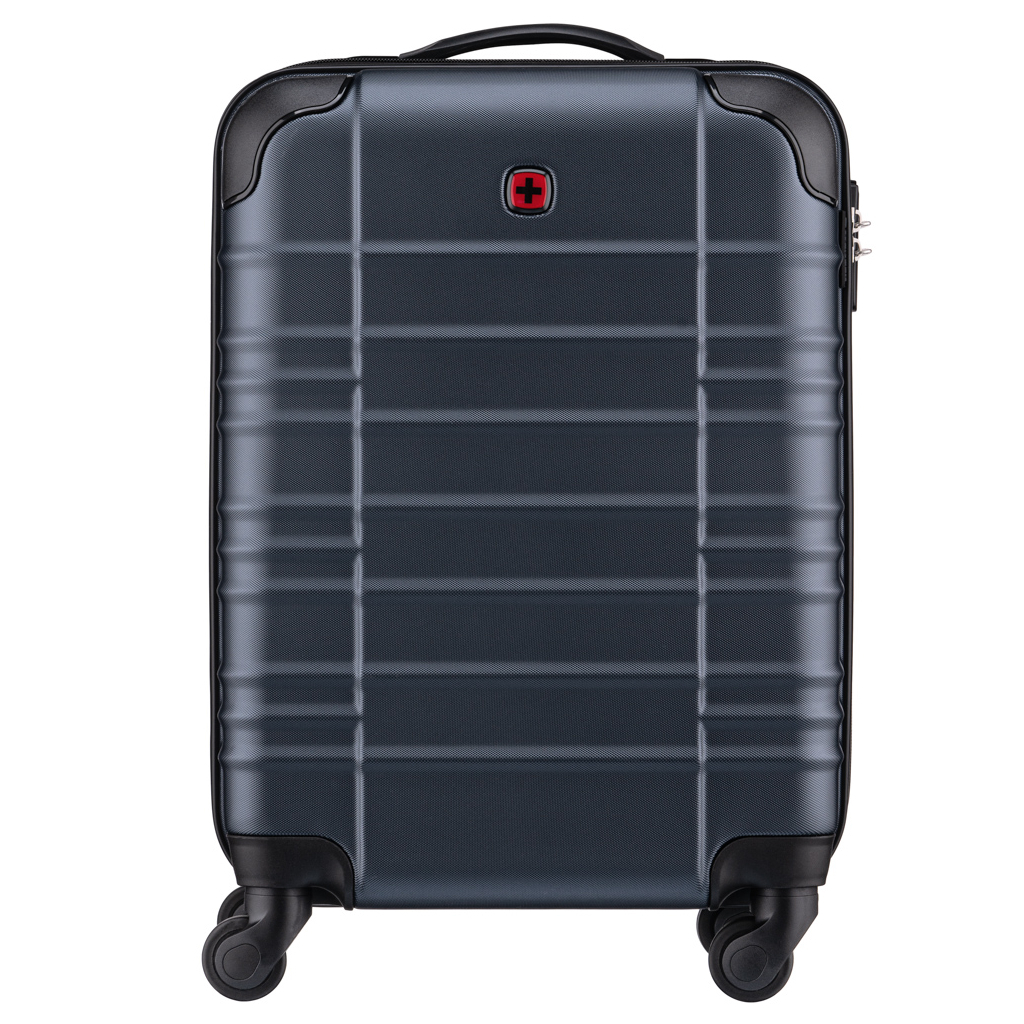 Валіза Wenger Amplar, мала, пластик, 4 колеса, синя (653144) - зображення 4