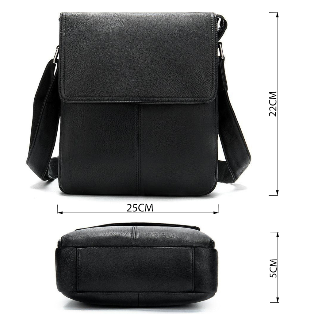 Сумка Vintage Шкіряна Чорна (20015) - зображення 3