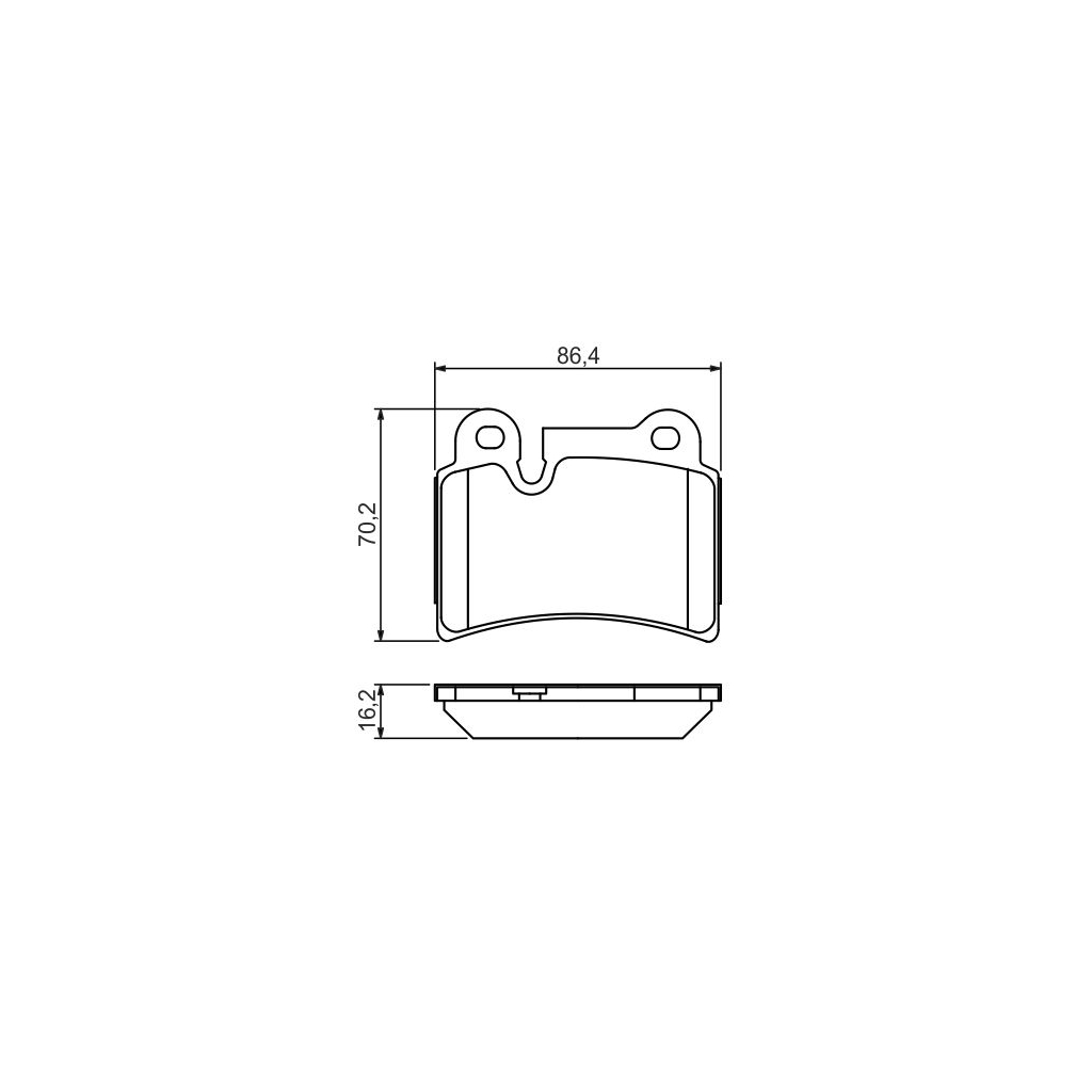 Гальмівні колодки Bosch 0 986 494 210 - зображення 4