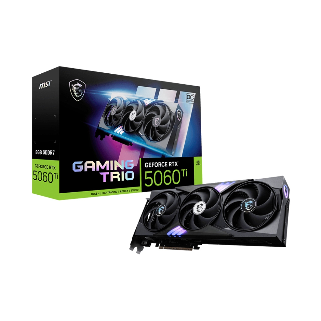 Відеокарта MSI GeForce RTX5060Ti 8Gb GAMING TRIO OC (RTX 5060 Ti 8G GAMING TRIO OC) - зображення 7