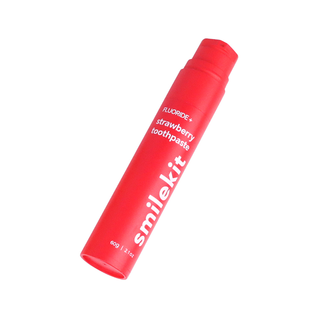 Зубна паста SmileKit Fluoride+ З фторидом та смаком полуниці 60 г (5.1020) - изображение 2