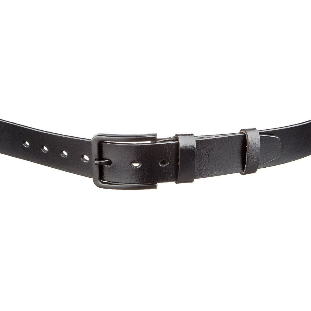 Ремінь Vintage Чоловічий шкіряний Чорний (20222) - зображення 2