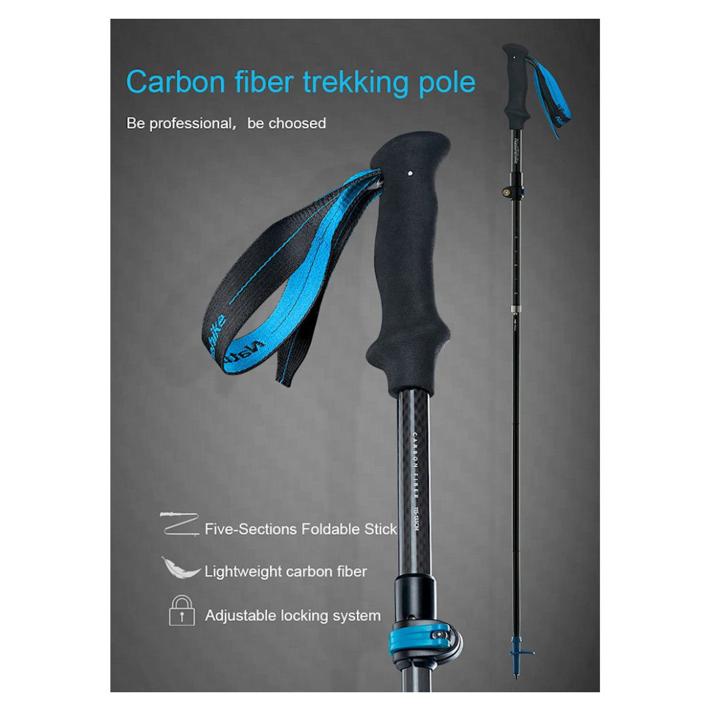 Трекінгові палиці Naturehike ST07 NH18D010-Z 115-135 см бордова 1 шт (6927595748503) - изображение 3
