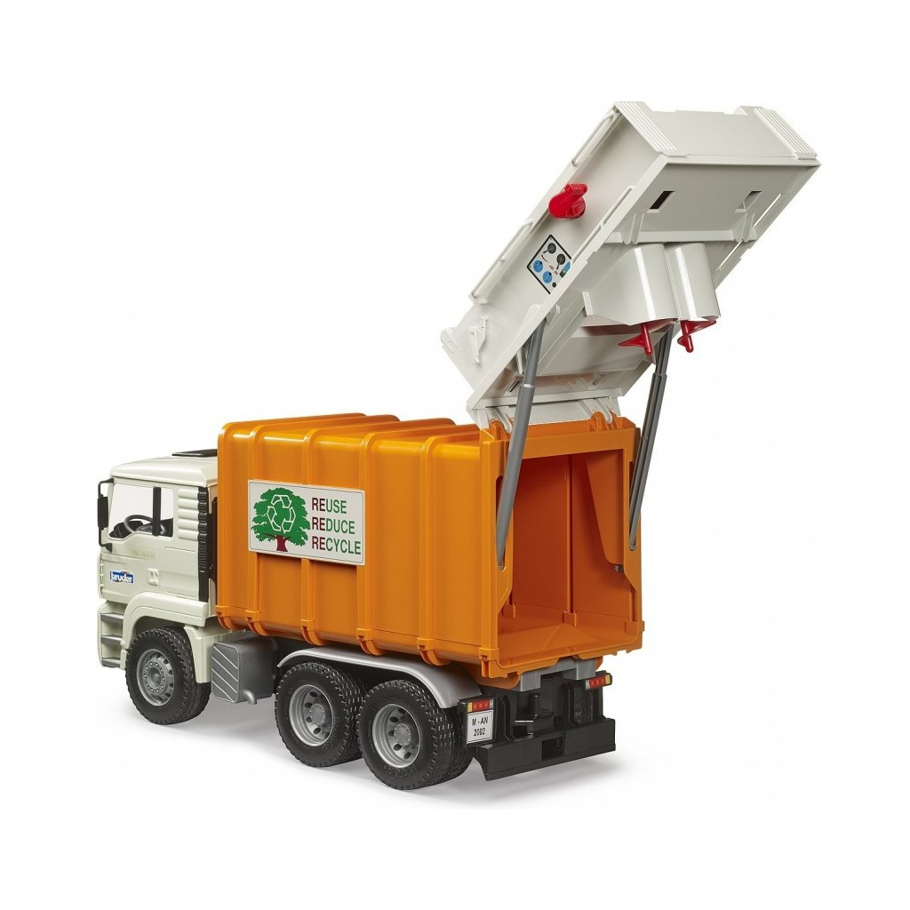 Спецтехніка Bruder Сміттєвоз MAN TGA 1:16 (02772) - зображення 4