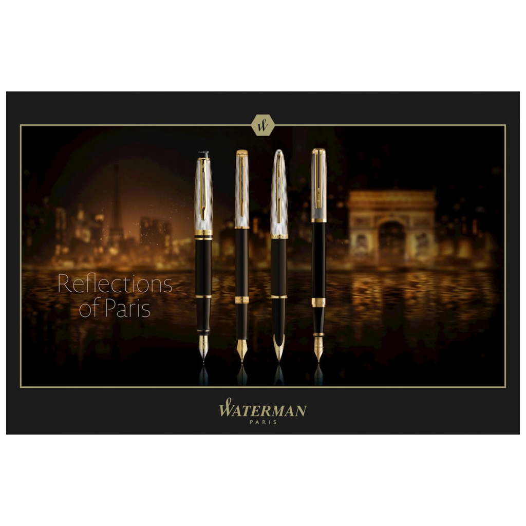 Ручка пір'яна Waterman HEMISPHERE Reflections Of Paris GT FP M (12 095.M) - изображение 8