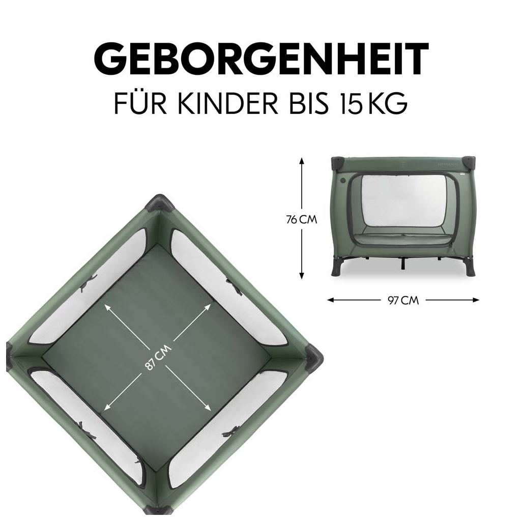 Дитячий манеж Hauck Sleep N Play SQ Dark Green (60673-5) - зображення 9