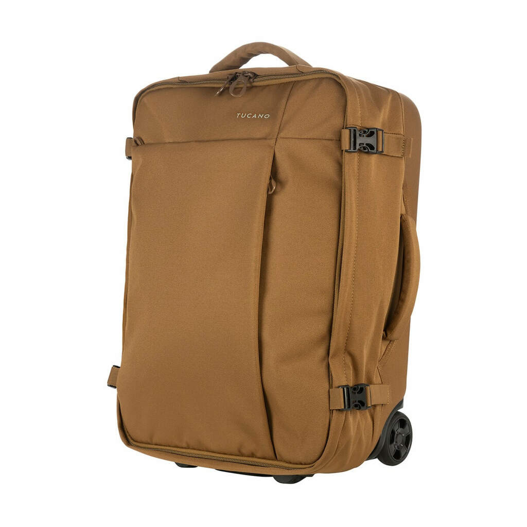 Дорожня сумка Tucano Tugo Trolley на 2-х колесах S 34 л коричнева (BTRTUG-S-MC) - зображення 1