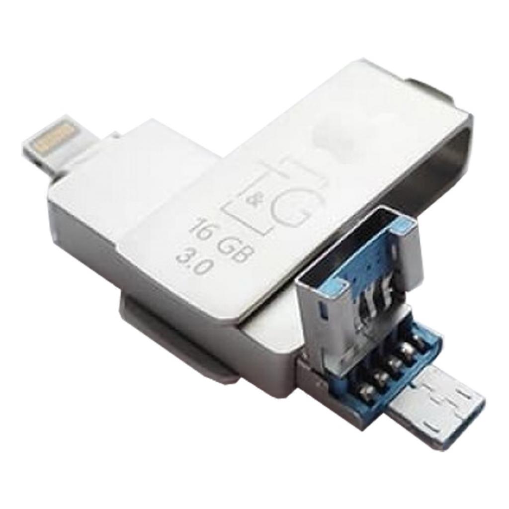 USB флеш накопичувач T&G 16GB 004 Metal Series USB 3.0/Lightning (TG004IOS-16G3) - зображення 3