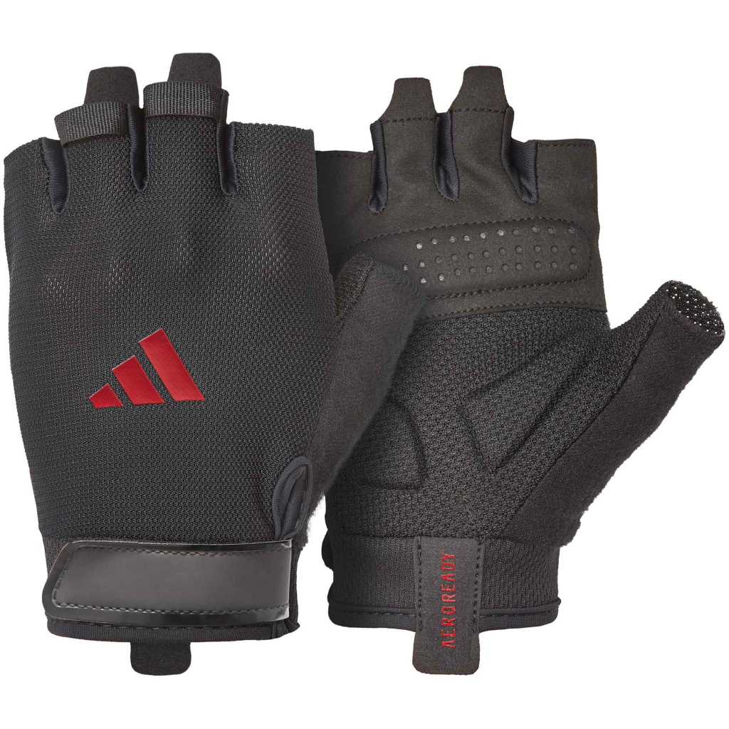 Рукавички для фітнесу Adidas Essential Training Gloves ADGB-15000RD чорний, червоний XS (885652027755) - зображення 1