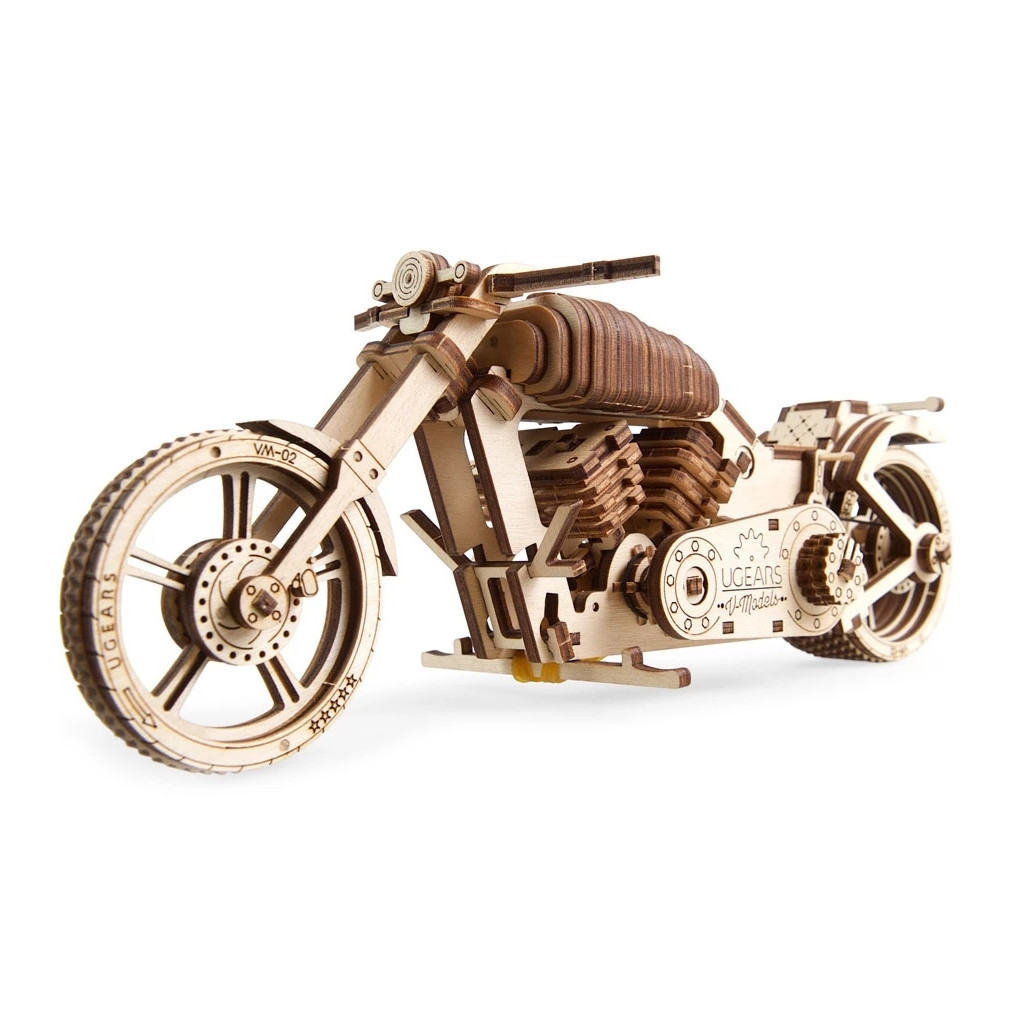 Збірна модель Ugears механічний Байк VM-02 (70051) - зображення 1