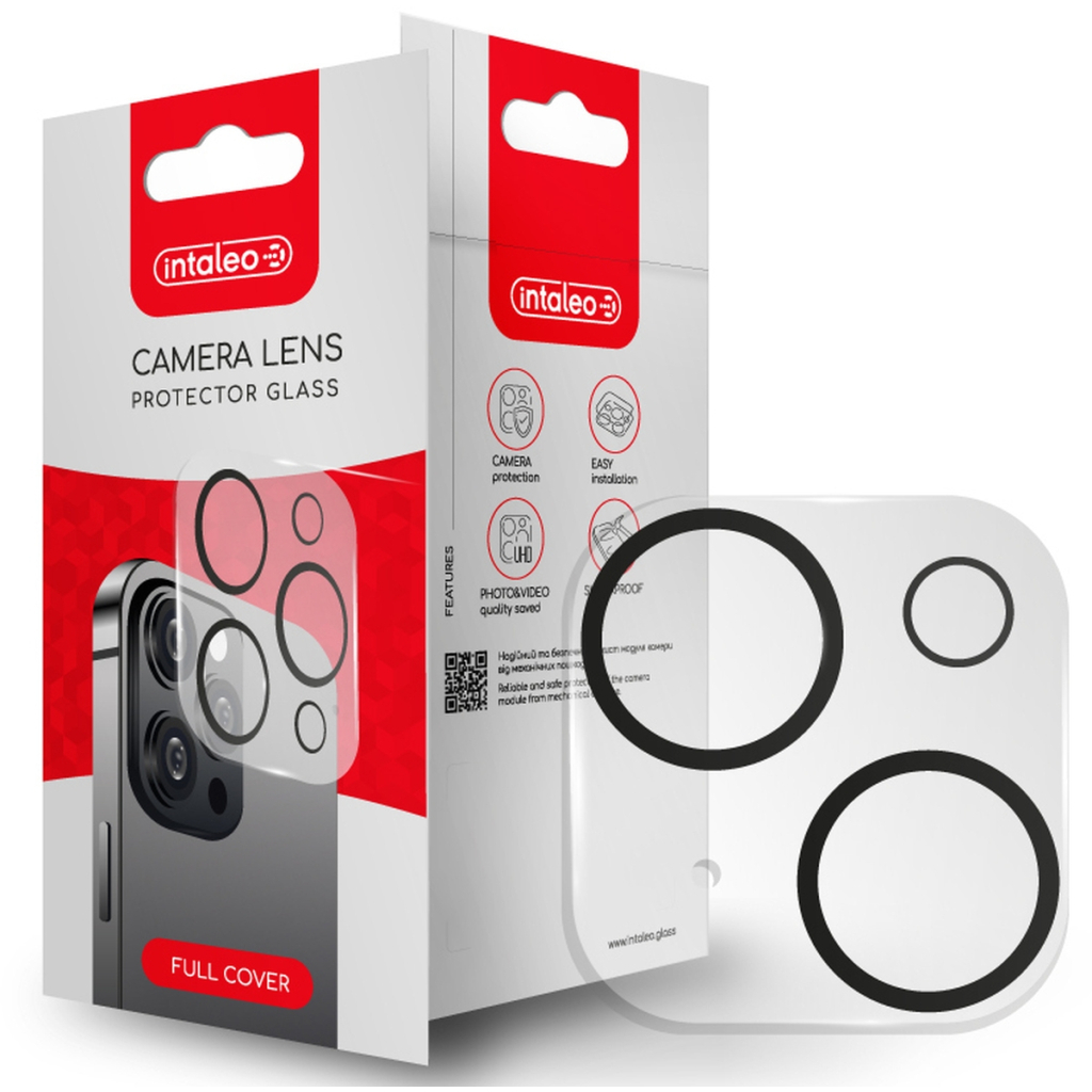 Скло захисне Intaleo Camera Lens Apple Iphone 14/14 Plus Black (1283126576843) - зображення 1