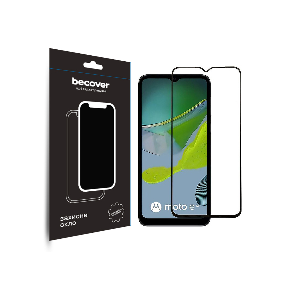 Скло захисне BeCover Motorola Moto E13 Black (708843) - зображення 1