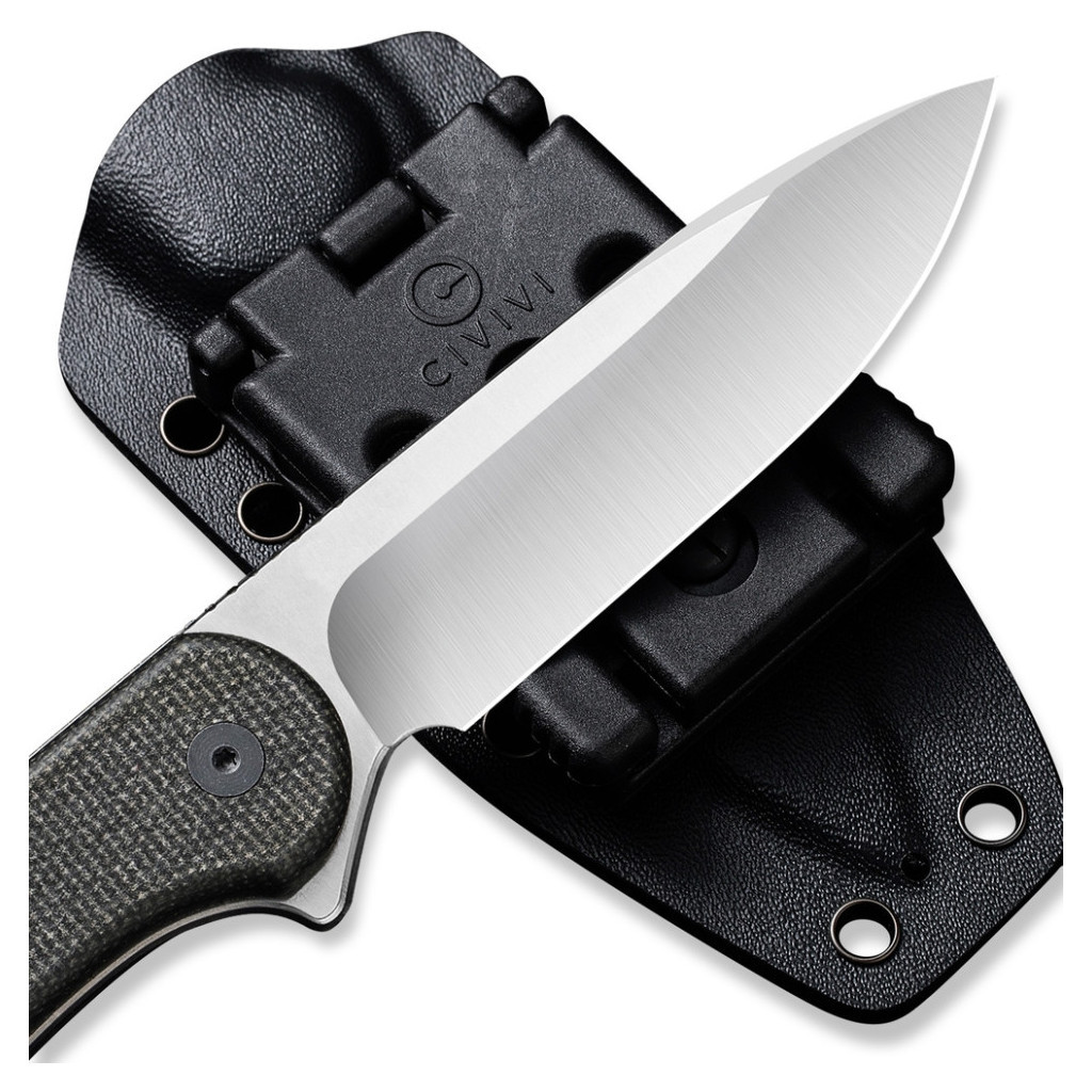 Ніж Civivi Fixed Blade Elementum Satin Blade Micarta (C2105B) - зображення 8