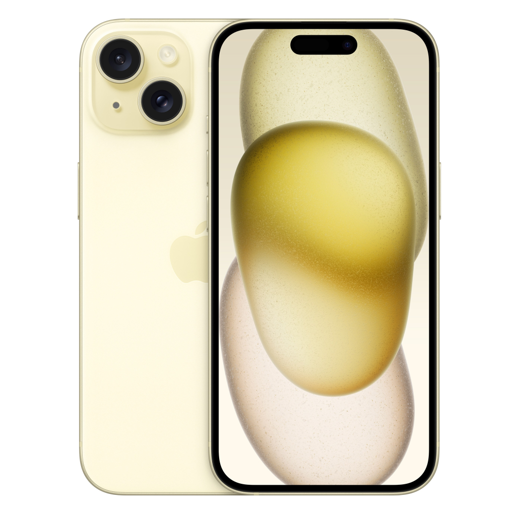 Мобільний телефон Apple iPhone 15 128GB Yellow (MTP23) - зображення 1