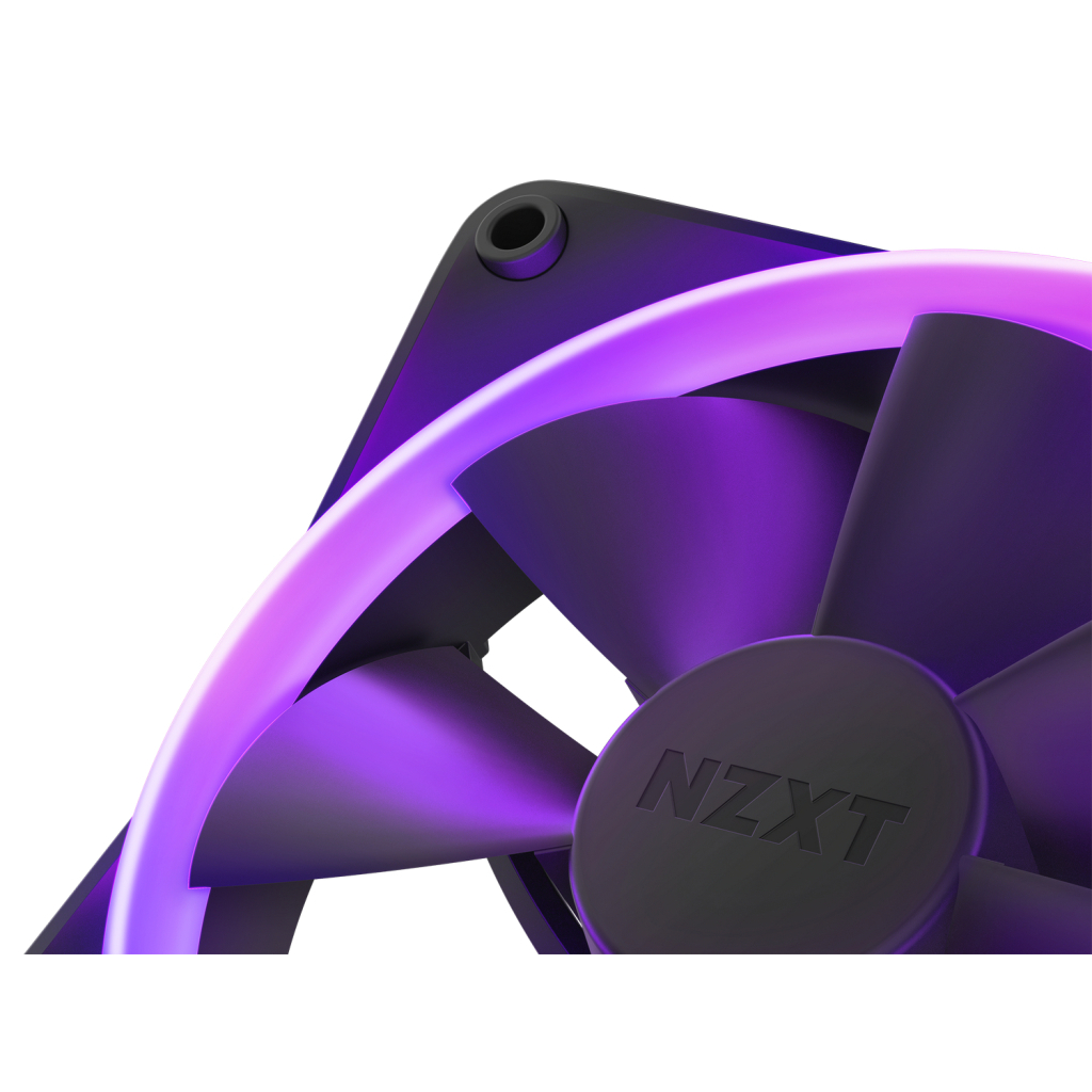 Кулер до корпусу NZXT F120RGB Triple (Black) (RF-R12TF-B1) - зображення 3