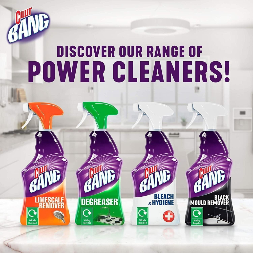 Спрей для чищення ванн Cillit Bang Антиплями + Гігієна 750 мл (5011417561706/5900627042542) - зображення 3