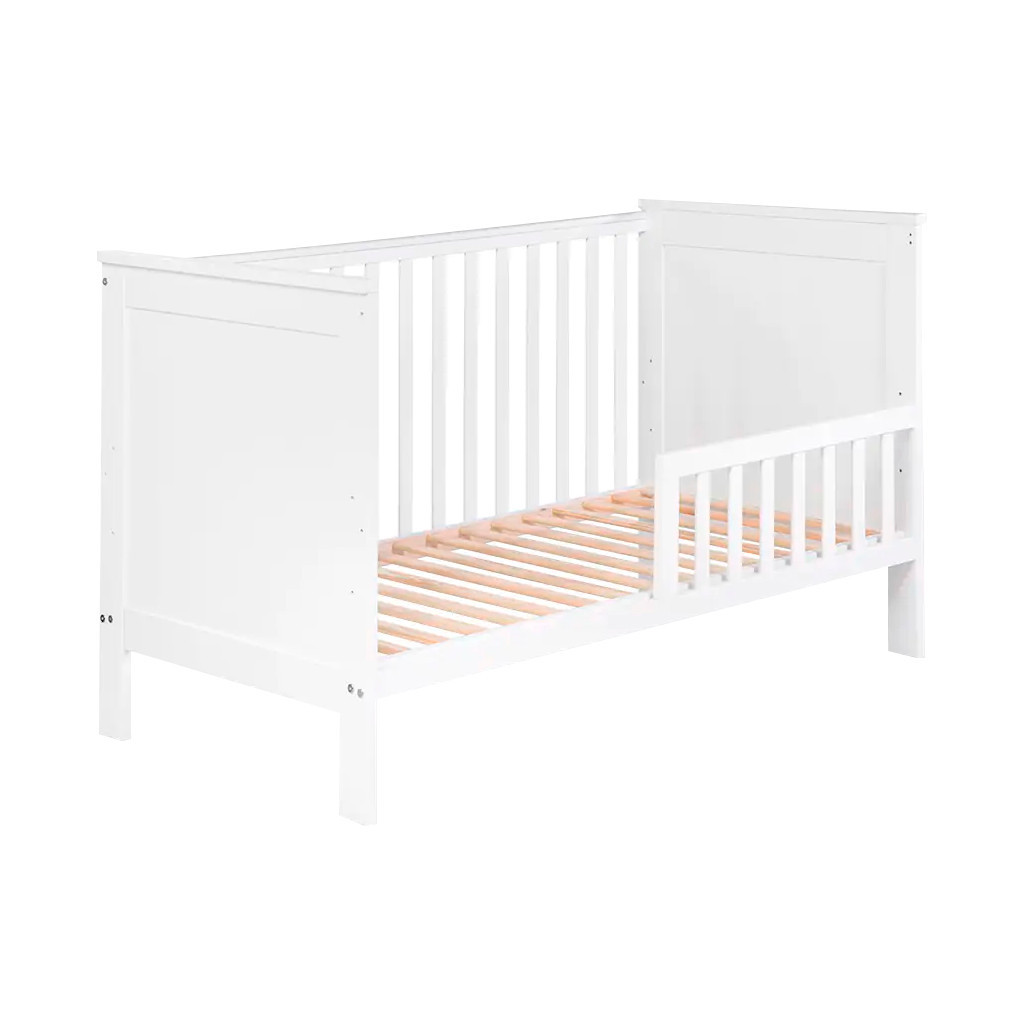 Ліжечко Klups Iwo з перегородкою 140 х 70 см Біле (IWO4) - изображение 1