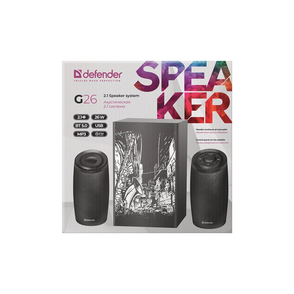 Акустична система Defender G26 26Вт Bluetooth/AUX/FM/MP3/USB (65126) - зображення 5