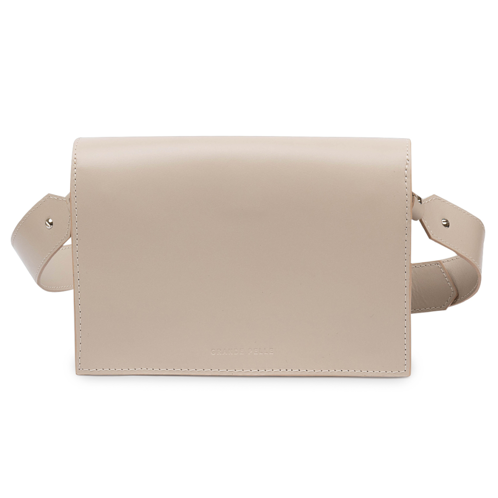 Сумка Grande Pelle З натуральної шкіри Бежева (11568) - зображення 2