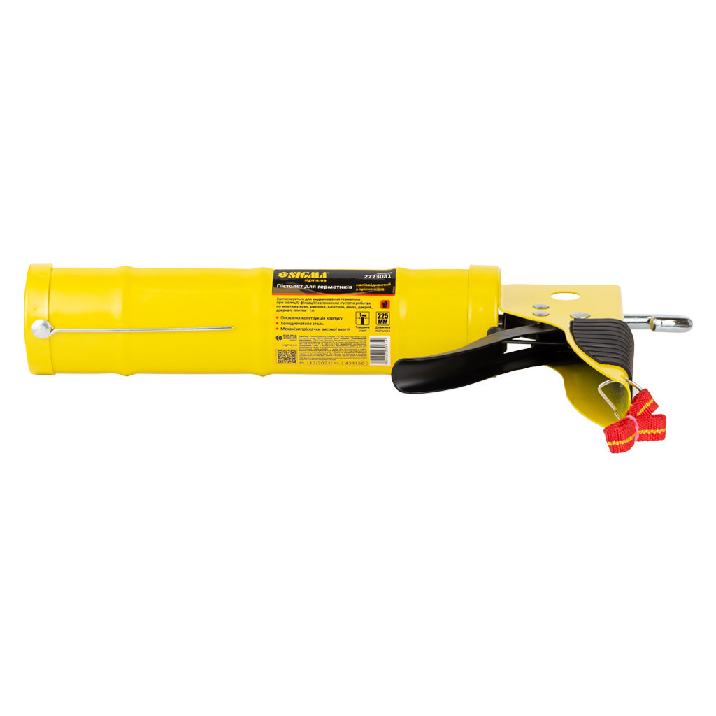 Пістолет для герметика Sigma 225мм напівзакритий (2723081) - зображення 5