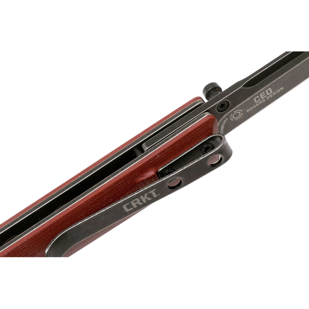 Ніж CRKT CEO Burgundy D2 (7096BKD2) - изображение 4