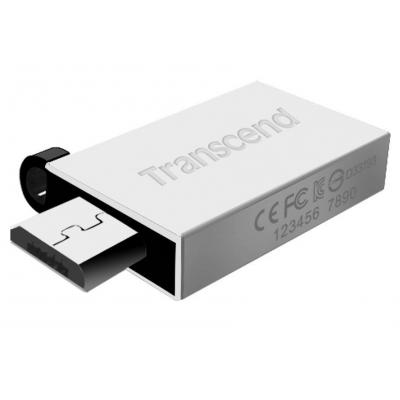 USB флеш накопичувач Transcend 64Gb JetFlash 380 Silver USB 2.0 (TS64GJF380S) - зображення 2