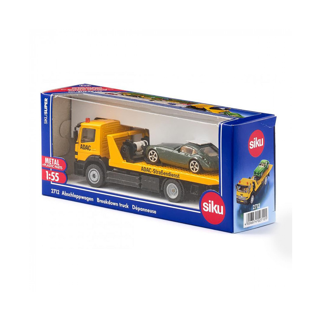 Спецтехніка Siku Вантажівка-евакуатор з легковою машиною (6321454) - зображення 2