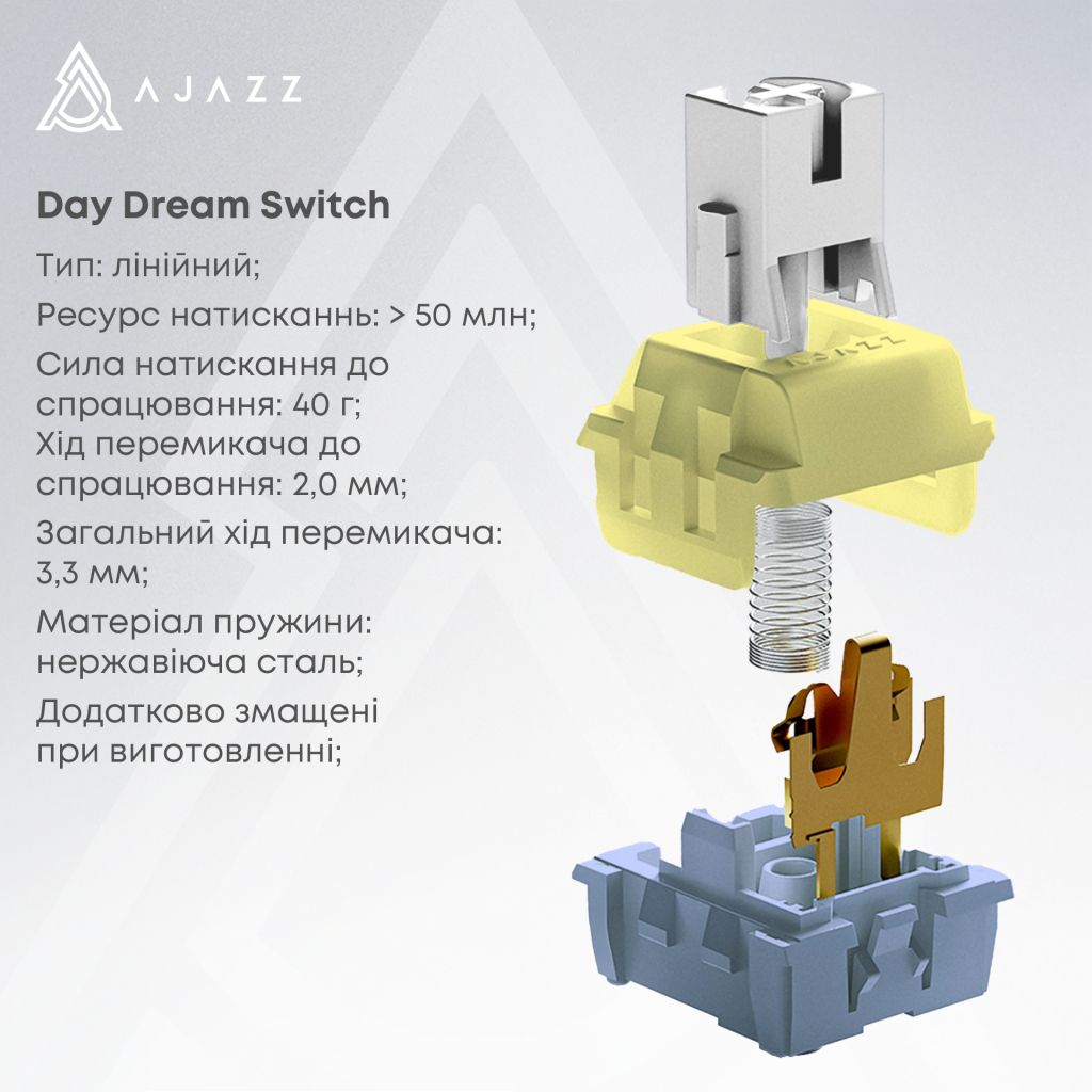 Клавіатура Ajazz AK650 Day Dream Switch Gradient USB UA Black (AK650-DD-BG) - изображение 8