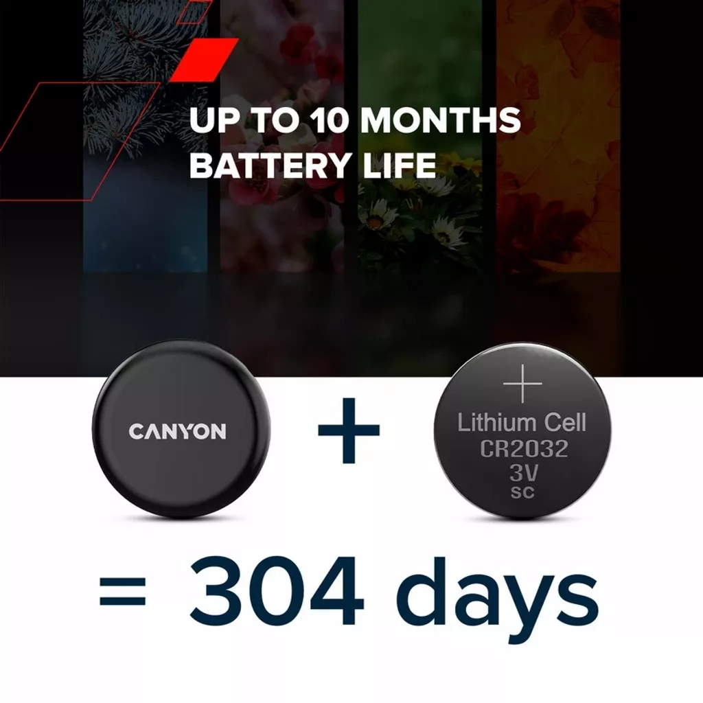 Пошукова система Canyon OnTag 1 Anti-Lost Smart Tracker iOS White (CNE-PT01SW) - изображение 9