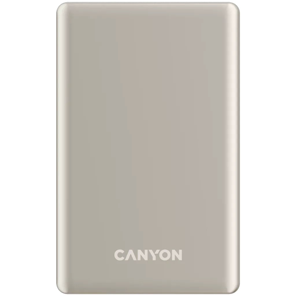 Батарея універсальна Canyon 10000mAh OnPower 510 slim Magsafe PD/20W Beige (CNS-CPB510BE) - зображення 1