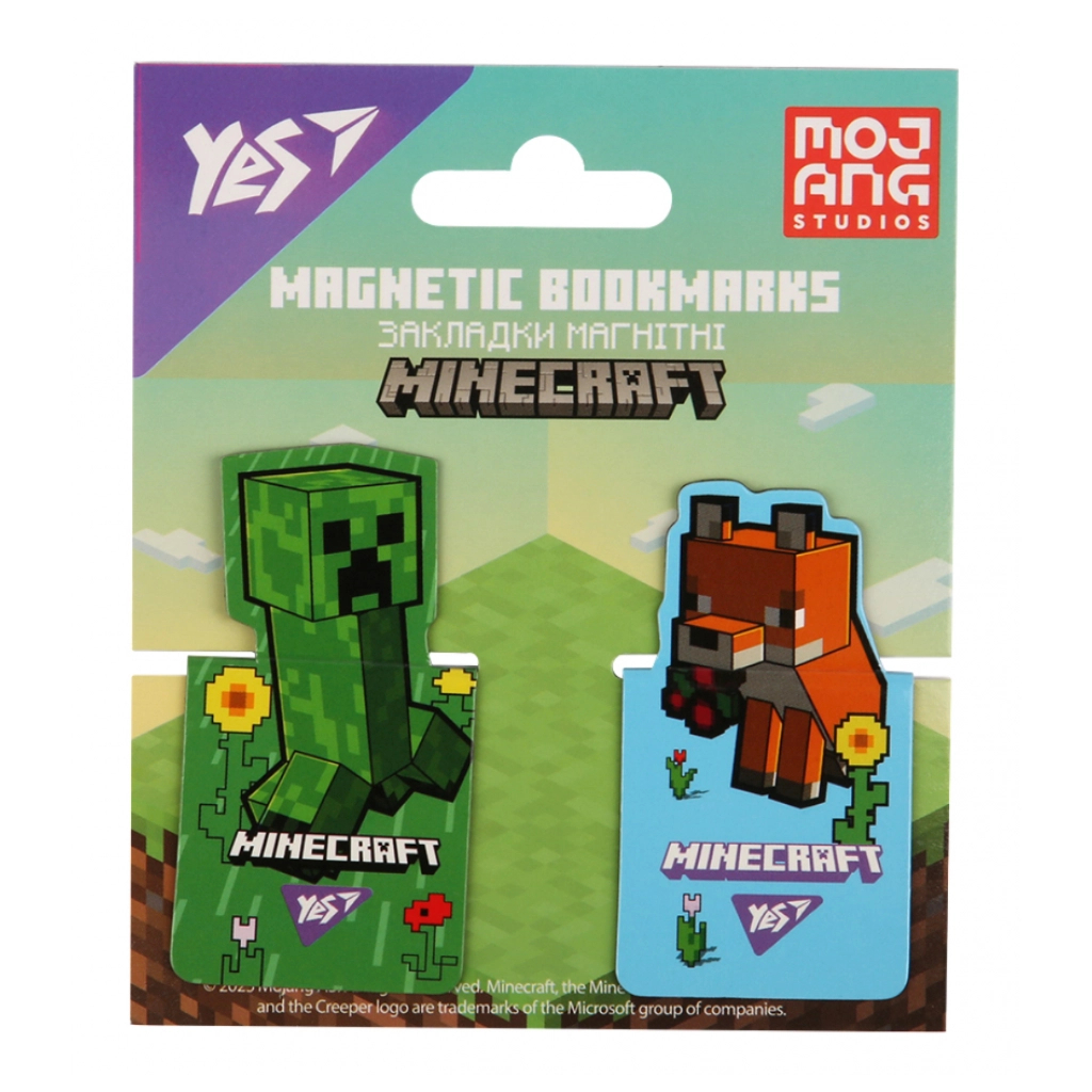 Закладки для книг Yes магнітні Minecraft.Spring, висікання, 2 шт (708445) - зображення 1