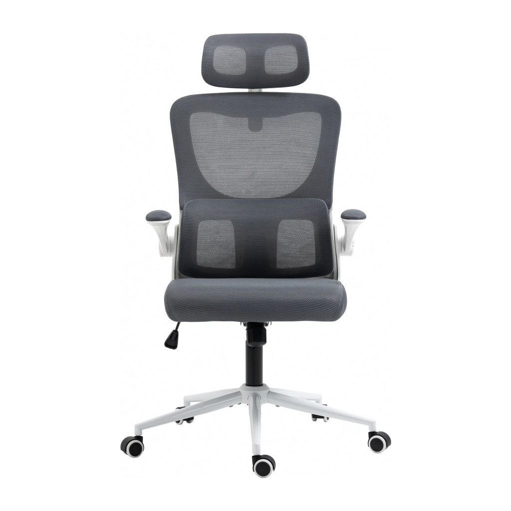 Офісне крісло GT Racer X-5728 White/Gray - зображення 3