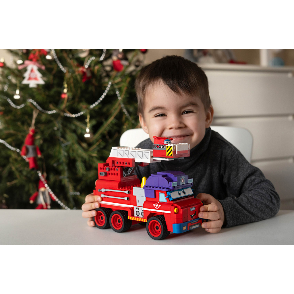 Конструктор Super Wings Small Blocks Buildable Vehicle Set Sparky, Спаркі (EU385011) - зображення 4
