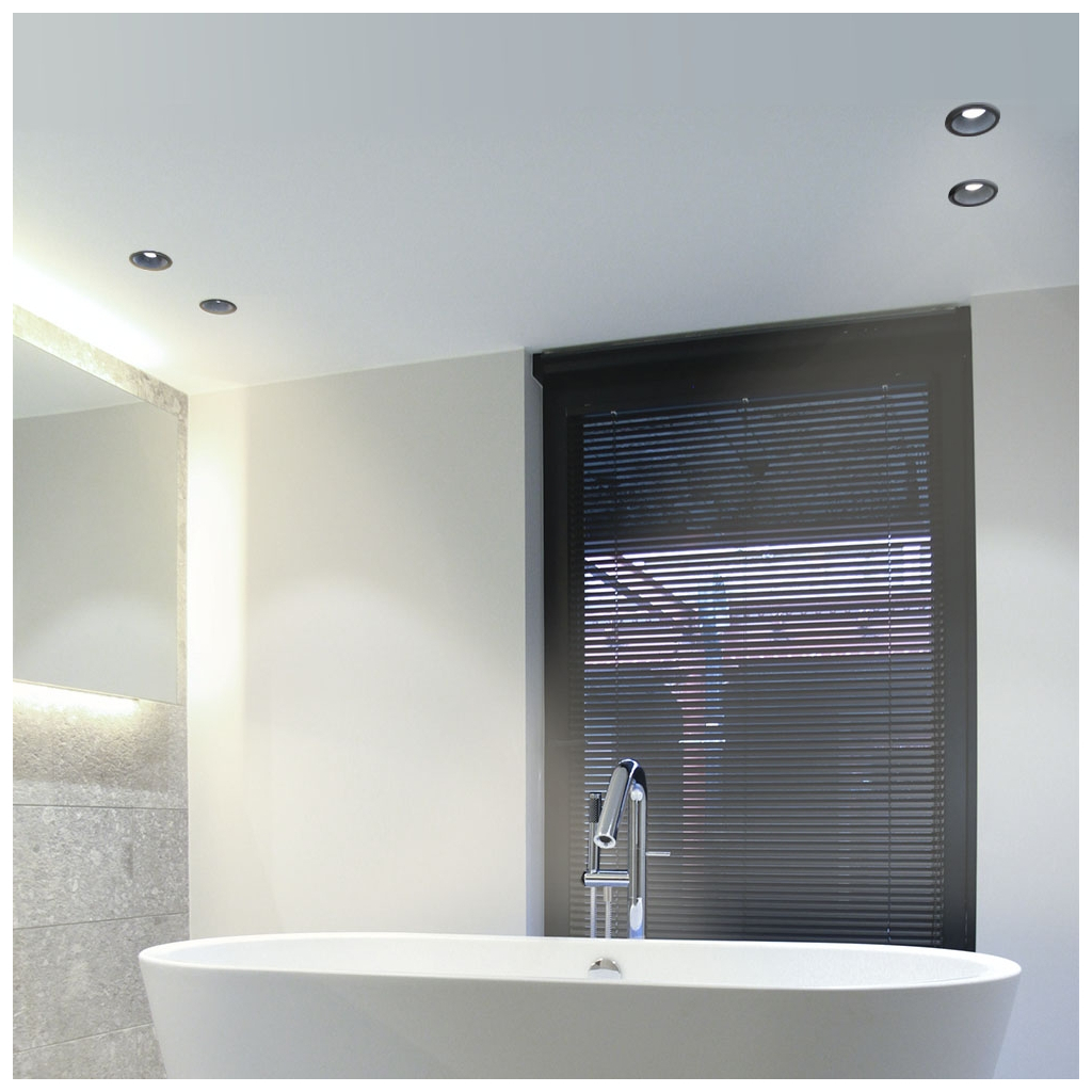 Світильник точковий Videx під лампу GU10 врізний Круглий Чорний (VL-SPF09R-B) - изображение 4