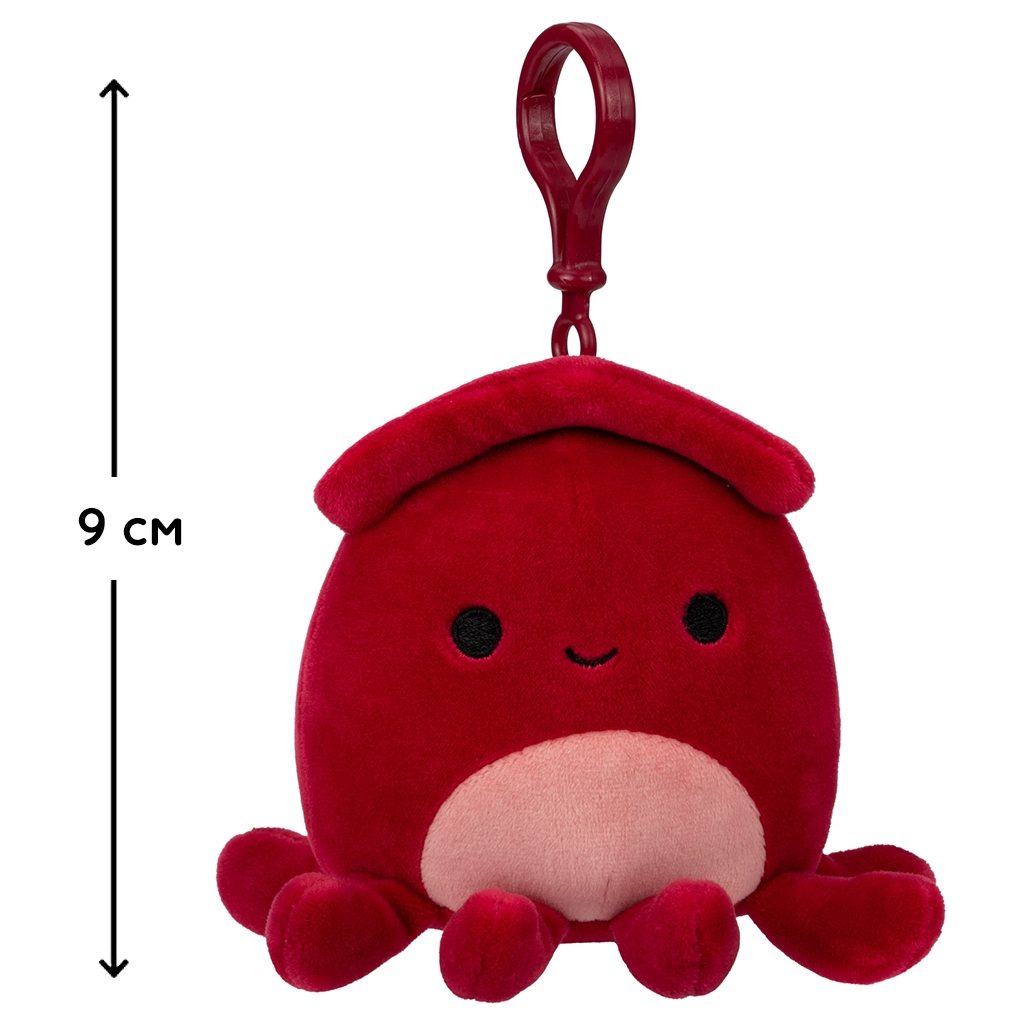 М'яка іграшка Squishmallows на кліпсі – Кальмар Альтман 9 см (SQCP00146) - зображення 2