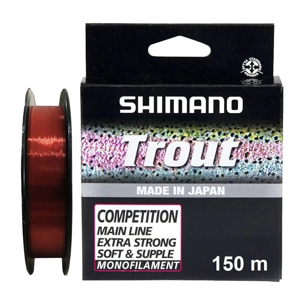 Волосінь Shimano Trout Competition Mono 150m 0.16mm 2.16kg Red (2266.31.90) - зображення 1