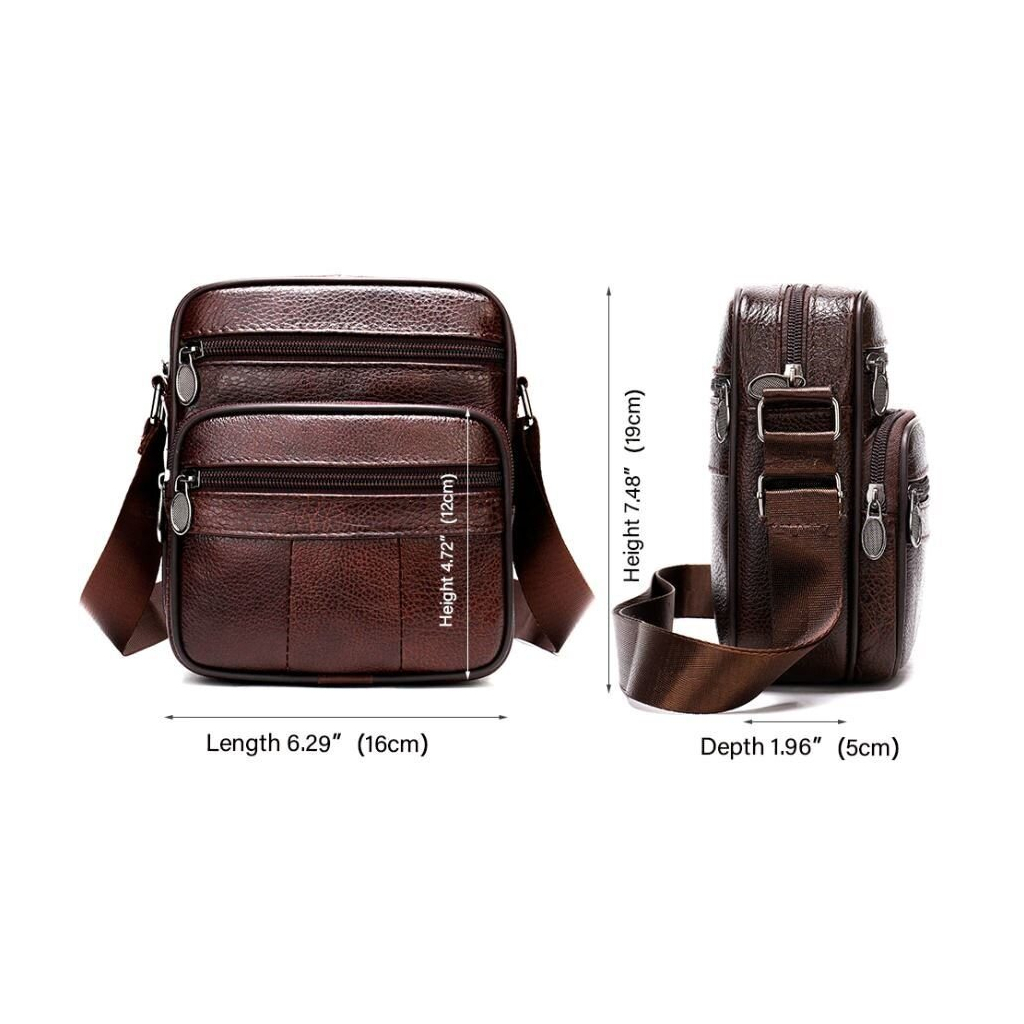 Сумка Vintage Шкіряна Коричнева (14987) - зображення 12