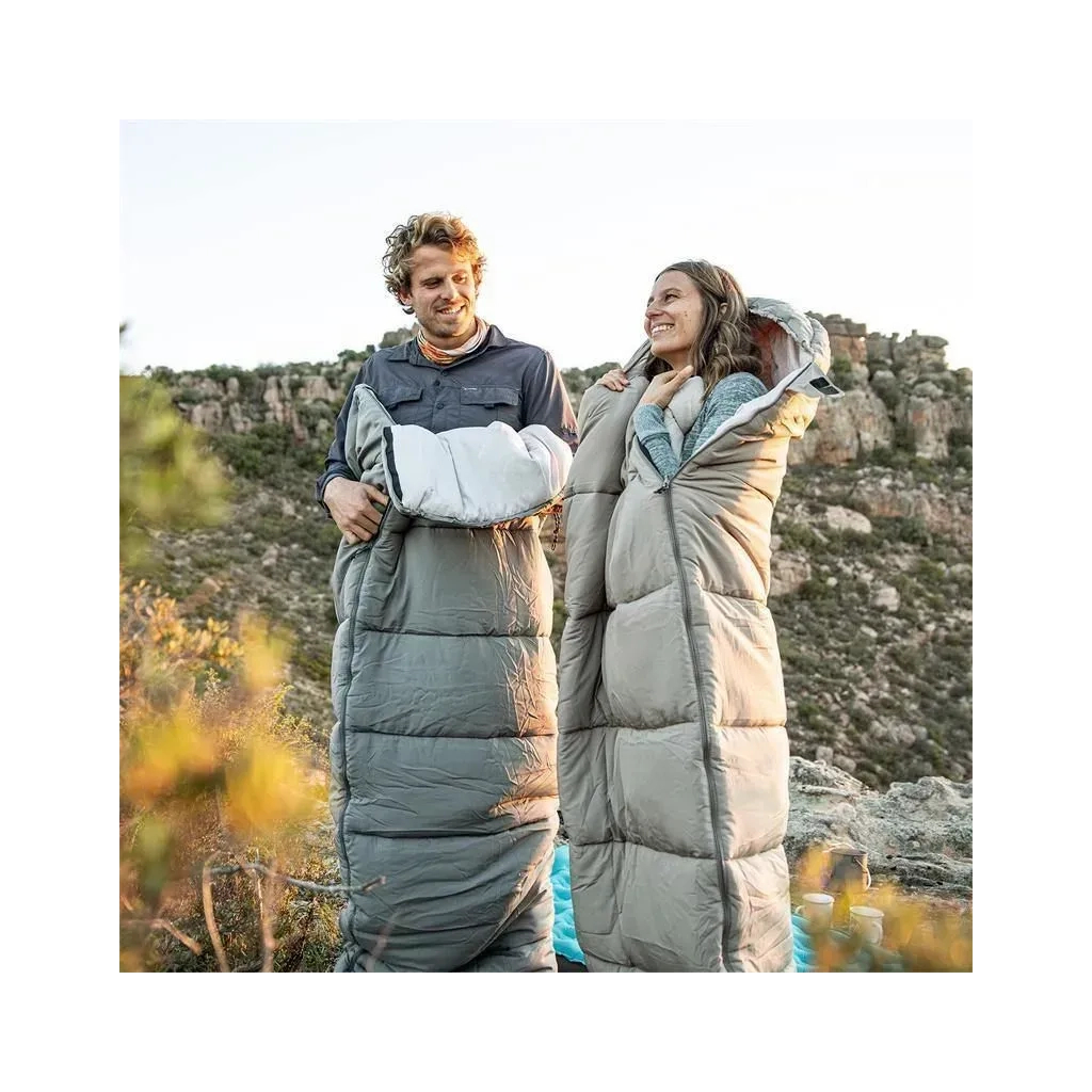 Спальний мішок Naturehike з капюшоном із мішком для зберігання M300 CNK2350WS023, сірий, правий (6927595775981) - зображення 6