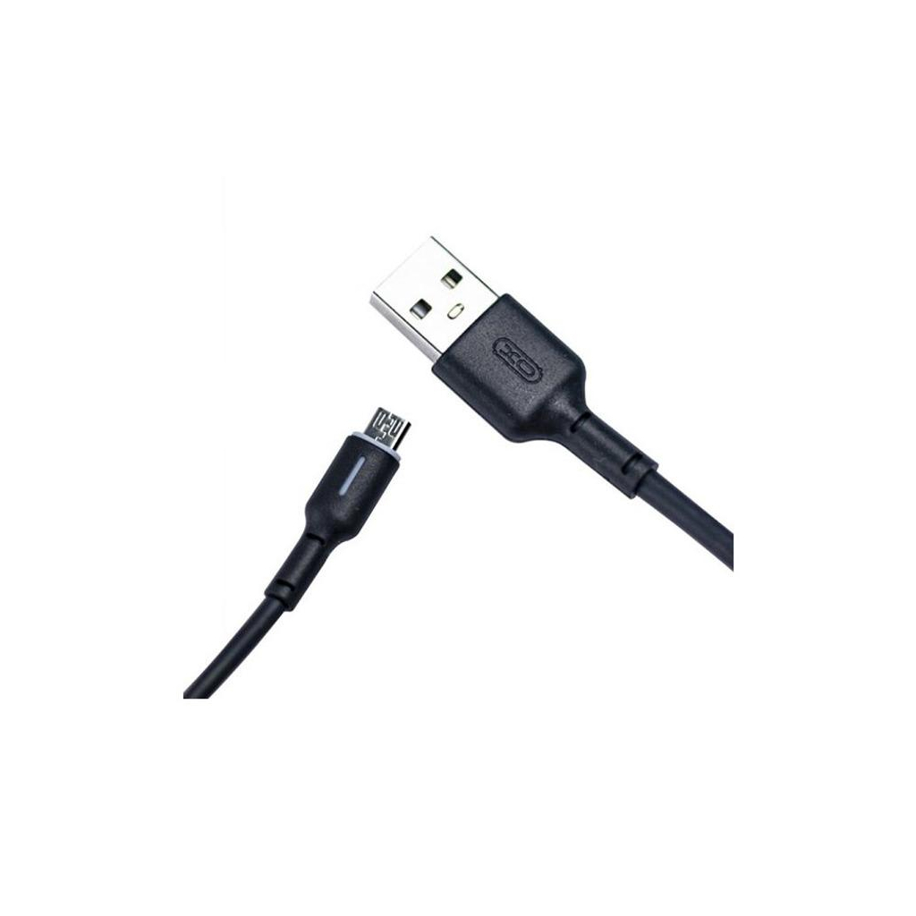 Дата кабель USB 2.0 AM to Micro 5P 1.0m 3A black XO (NB112-M-BK) - зображення 3