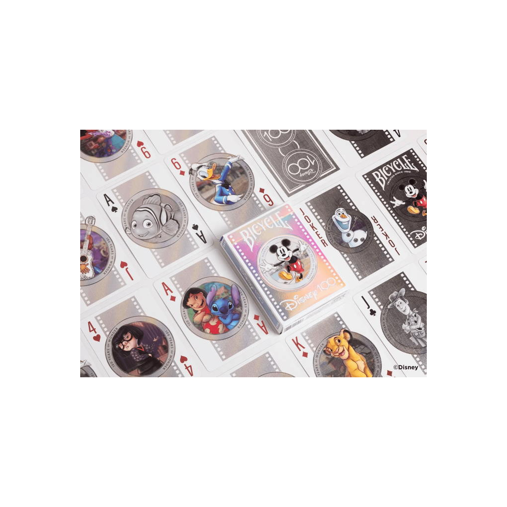 Гральні карти Bicycle Disney 100 Year Anniversary Standard Index (limited edition) (ВР_КГБД100) - зображення 4