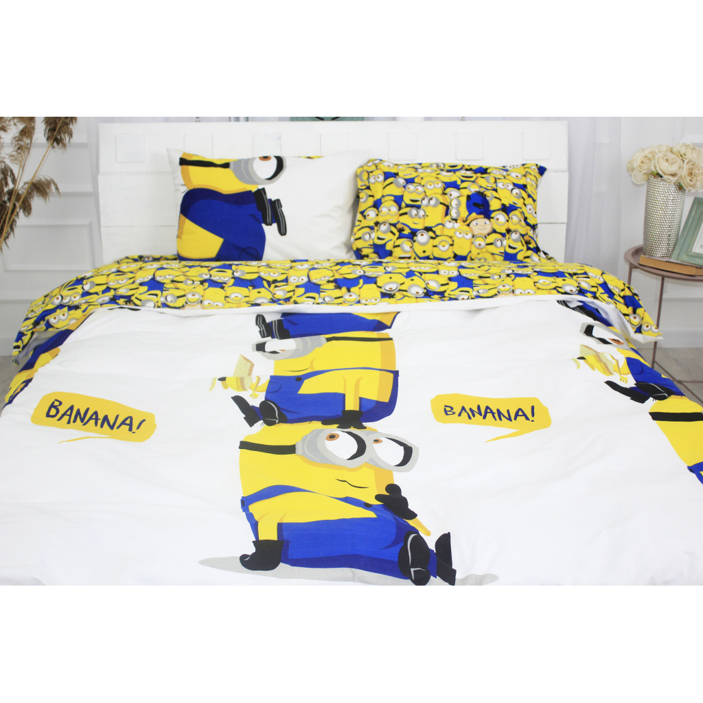 Постільна білизна MirSon Бязь Ranforce Elite 17-0506 Minions 220х240 King Size (2200004706702) - зображення 1