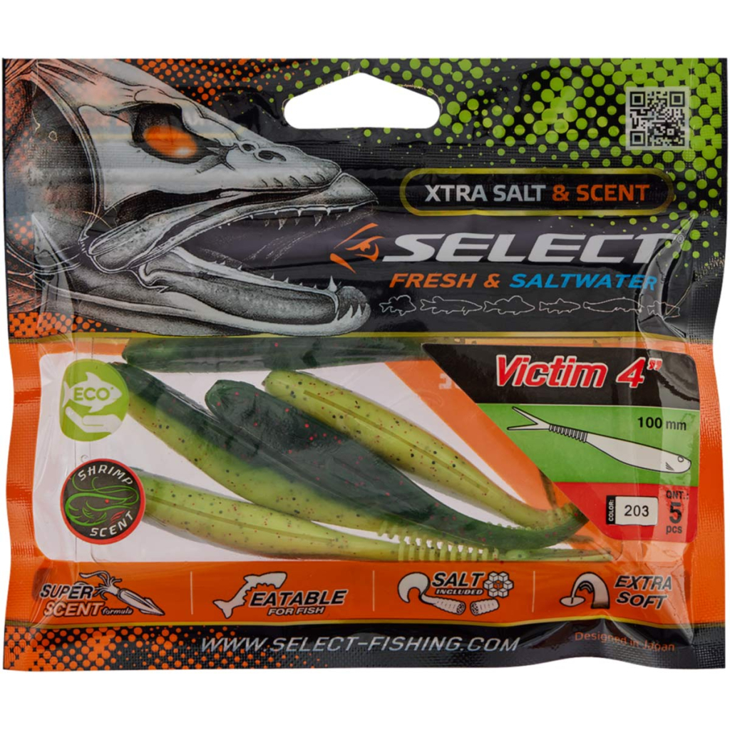 Силікон рибальський Select Victim V-Tail 4" 203 (5 шт/уп) (1870.74.39) - зображення 2
