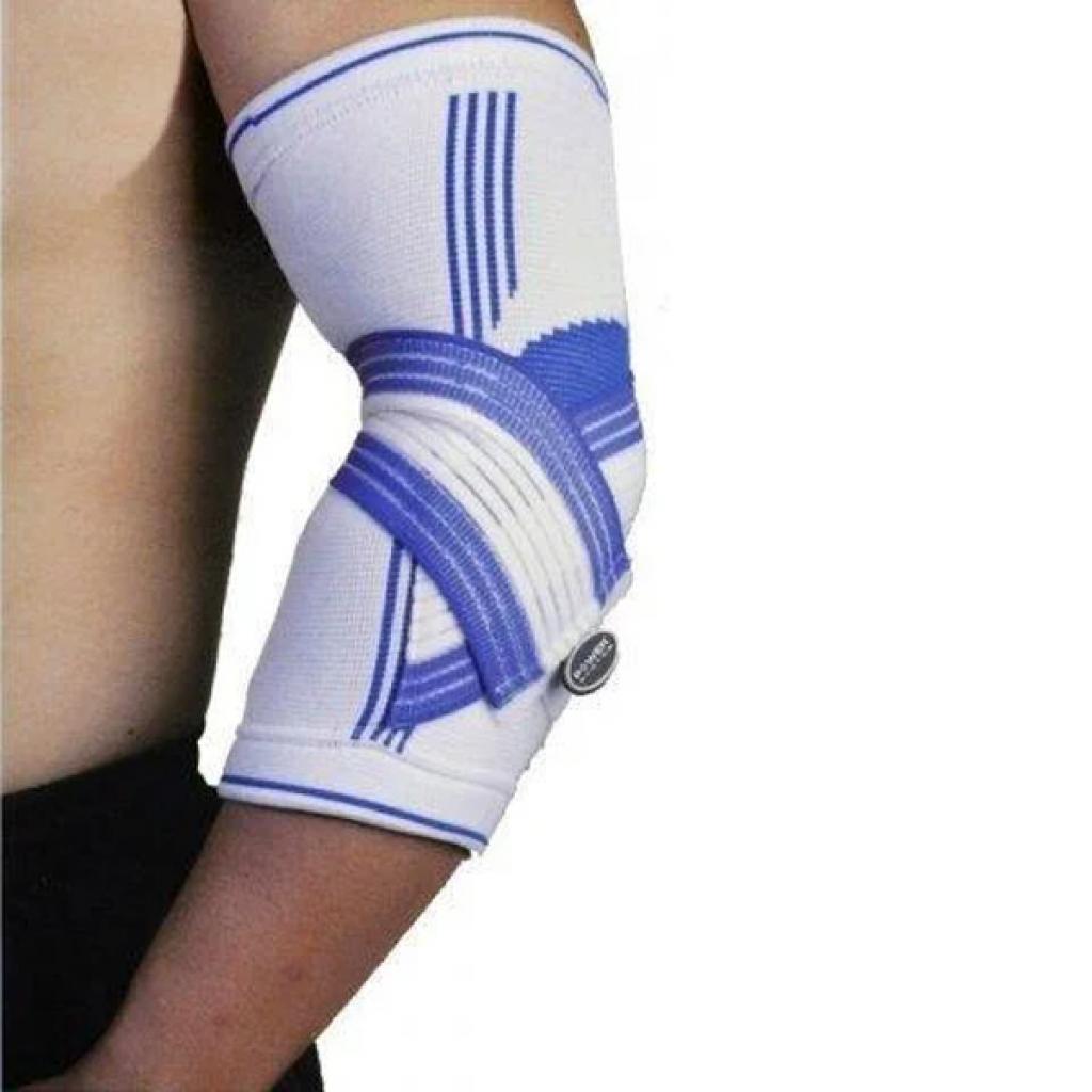 Фіксатор ліктя Power System Elbow Support Pro White/Blue S/M (PS-6007_S/M_White-Blue) - зображення 2
