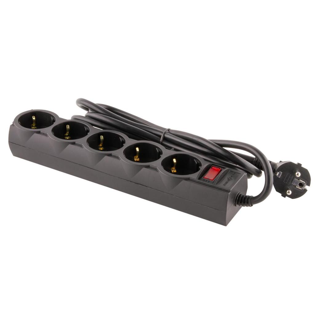 Мережевий фільтр живлення LogicPower LP-X5 PREMIUM, 3m black (9584) - зображення 4