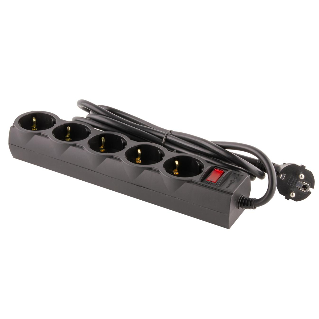 Мережевий фільтр живлення LogicPower LP-X5 PREMIUM, 3m black (9584) - зображення 4