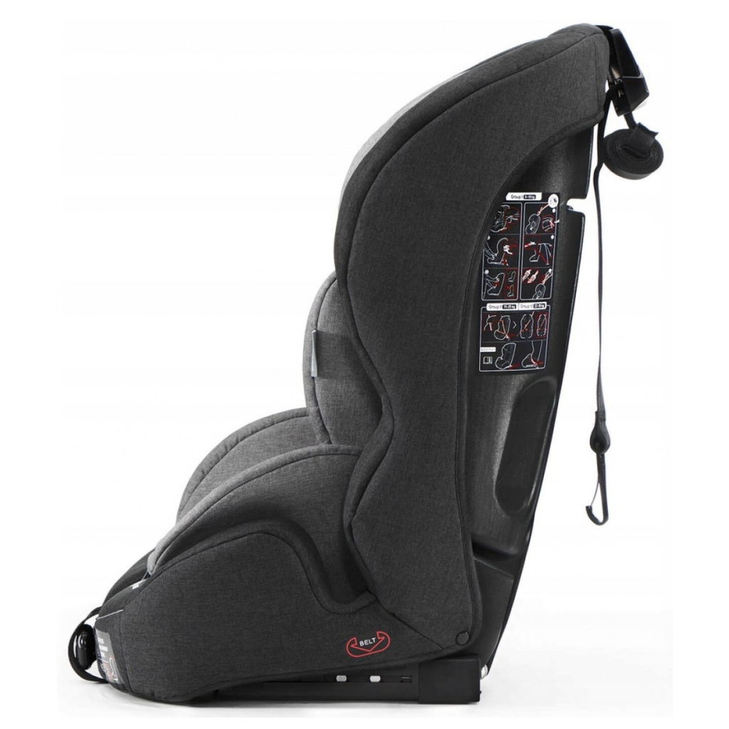 Автокрісло Kinderkraft Safety Fix Black/Gray (KKFSAFEBLGR000) (5902533909643) - зображення 4