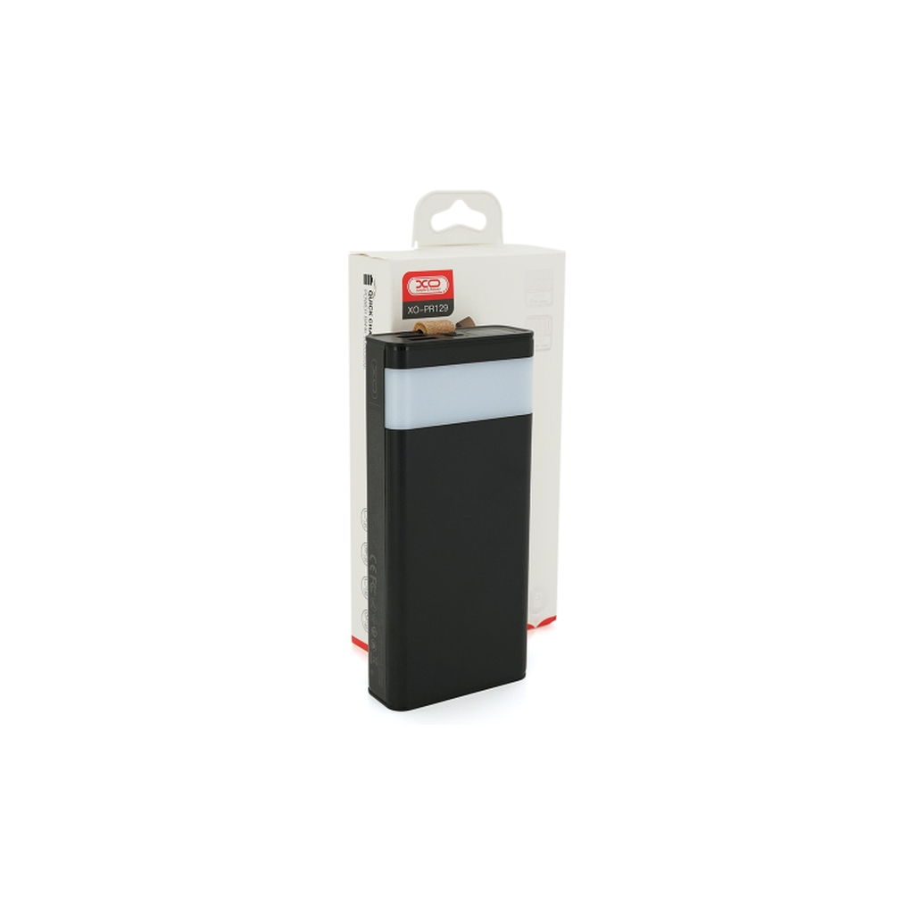 Батарея універсальна XO 20000mAh, PD/20W, QC/22.5W, flashlight, Micro-USB, Type-C, USB-A*2, black (XO-PR129 / 29303) - зображення 2